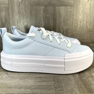 Converse All Star Cruise Women 8.5 Light Blue Canvas Platform Sneakers NEW